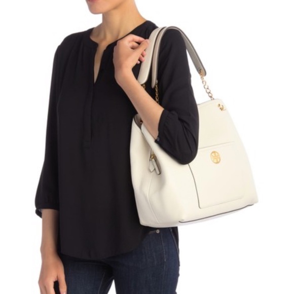 Tory Burch Slouchy Tote in New Ivory NWT